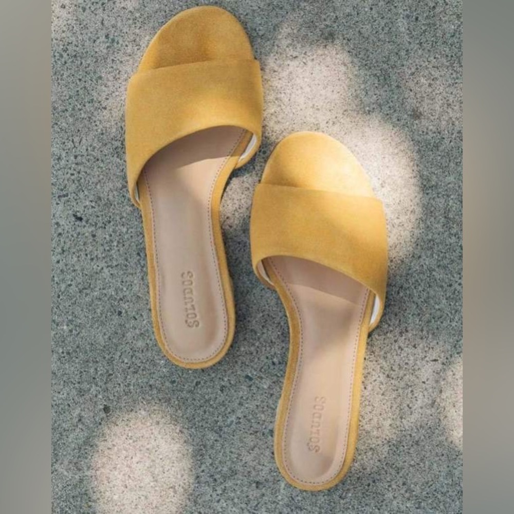 Soludos Anouk Slide Sandal (in Marigold)